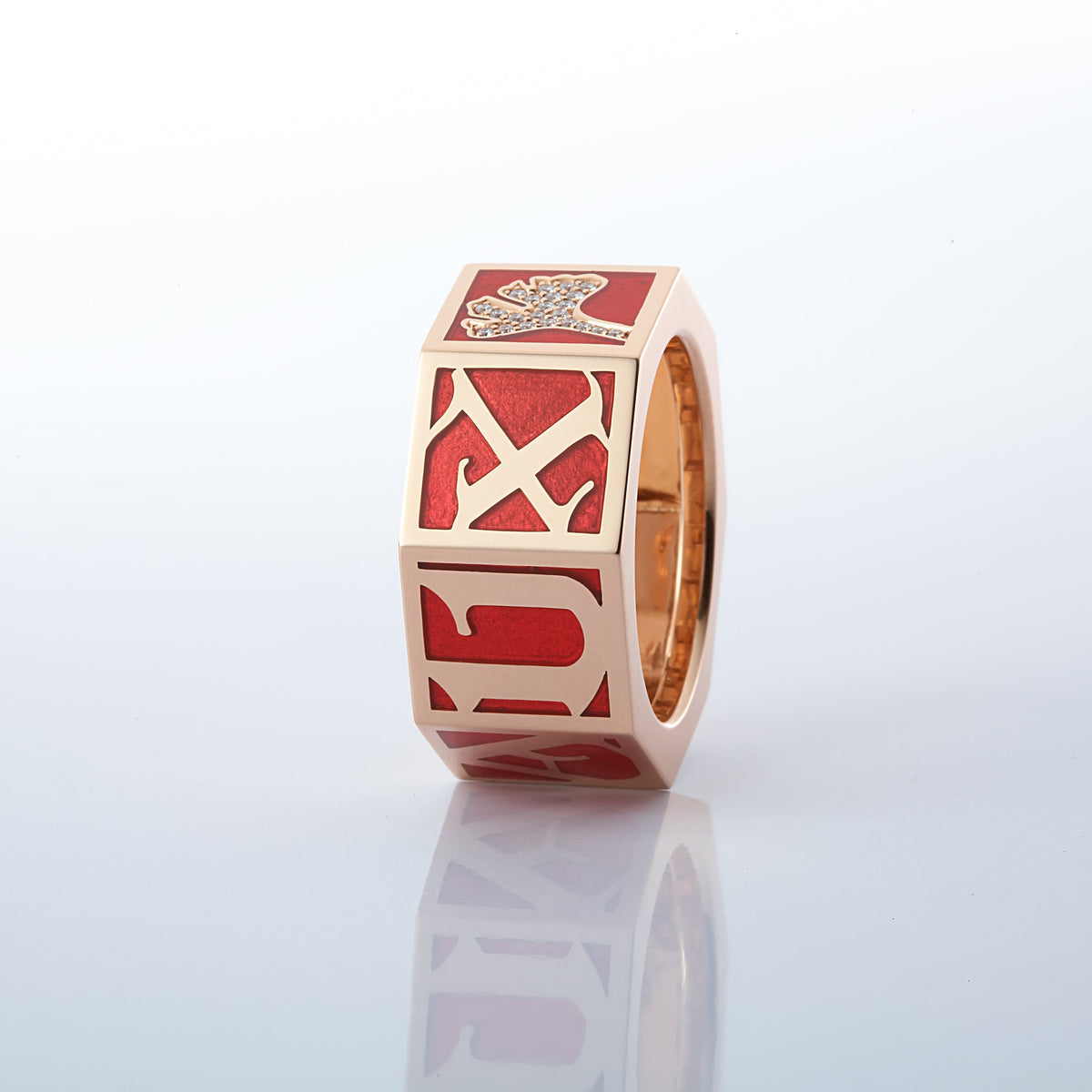 ICON RING RED CERAMIC