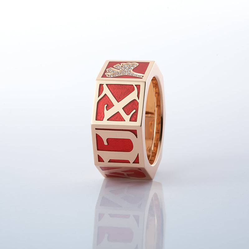 ICON RING RED CERAMIC