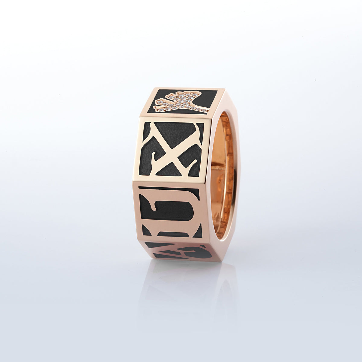 ICON RING BLACK CERAMIC